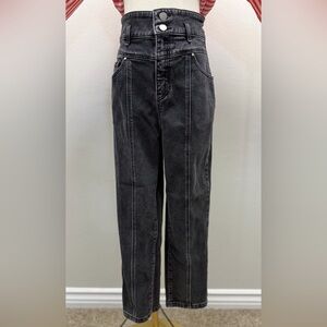Vero Moda Ruby High Waist Carrot Jeans Black Wash Size S